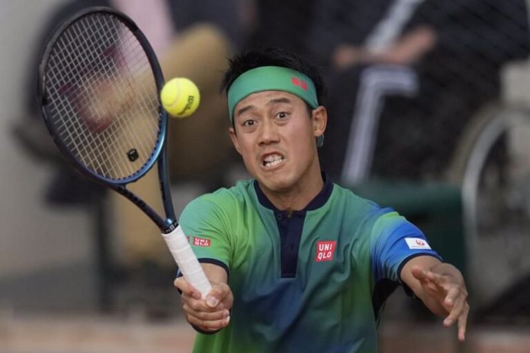 法網／日本老將錦織圭重返大滿貫 奪勝加入謝淑薇紀錄行列（圖／美聯社）