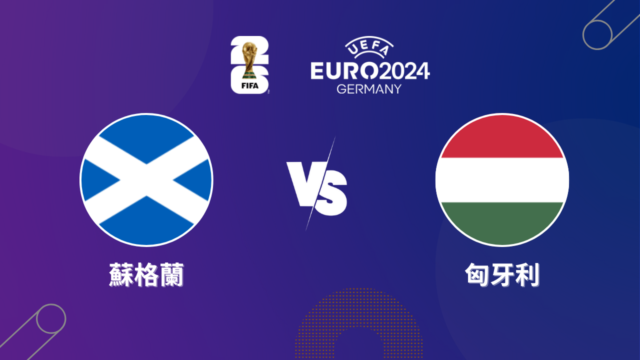 2024歐洲盃｜蘇格蘭 vs 匈牙利｜歐洲盃小組賽預測分析