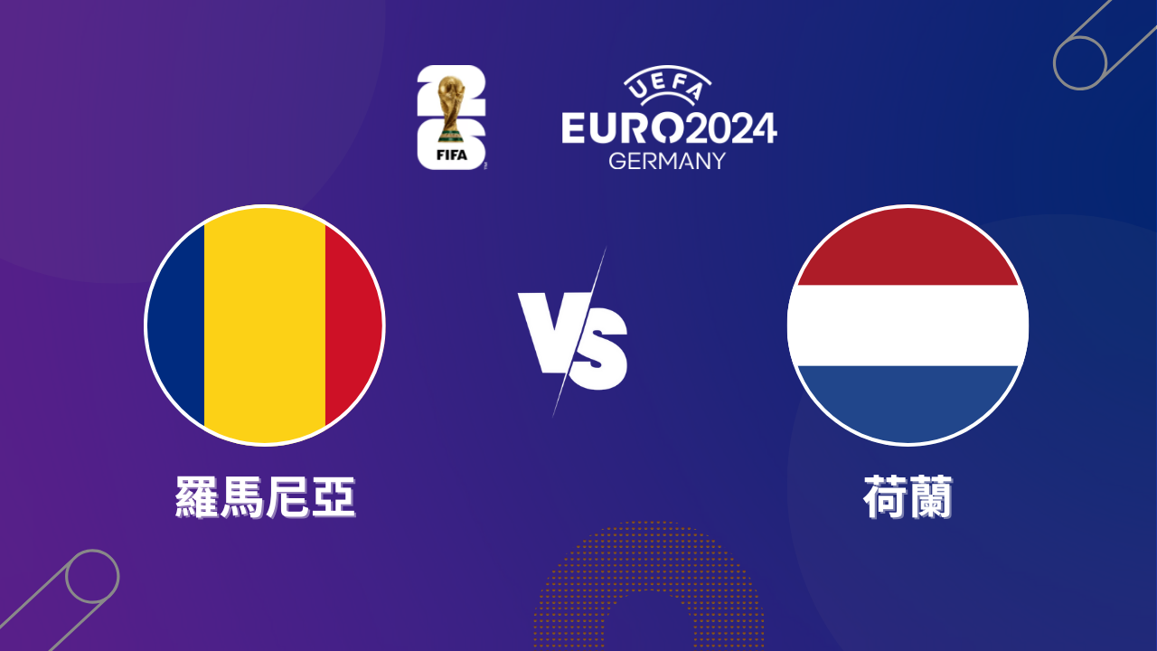2024歐洲盃｜羅馬尼亞 vs 荷蘭｜歐洲盃16強預測分析