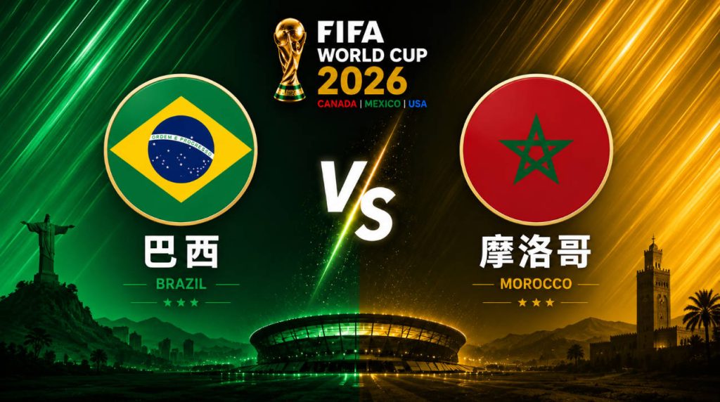2026世界盃 巴西 VS 摩洛哥｜世界盃小組賽｜運彩世足預測分析