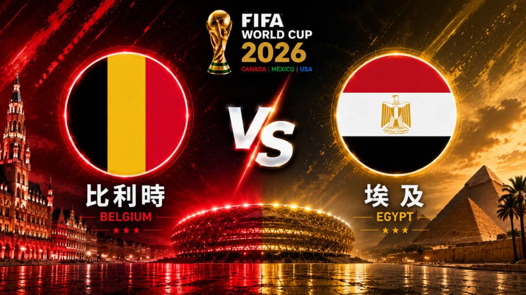 2026世界盃 比利時 VS 埃及 | 世界盃小組賽 | 運彩世足預測分析