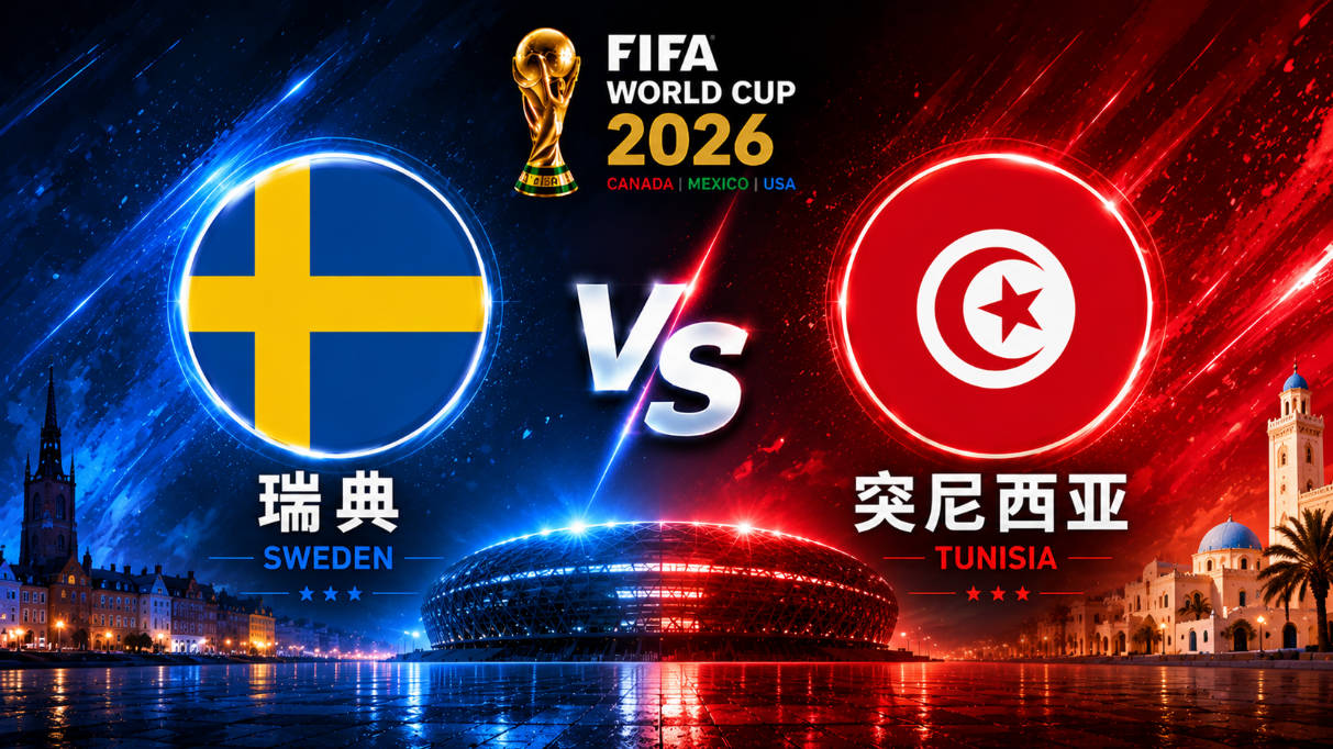 2026世界盃 瑞典 VS 突尼西亞 | 世界盃小組賽 | 運彩世足預測分析