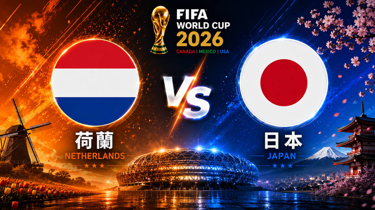 2026世界盃 荷蘭 VS 日本 | 世界盃小組賽 | 運彩世足預測分析