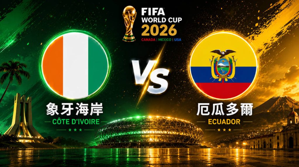 2026世界盃 象牙海岸 VS 厄瓜多 | 世界盃小組賽 | 運彩世足預測分析