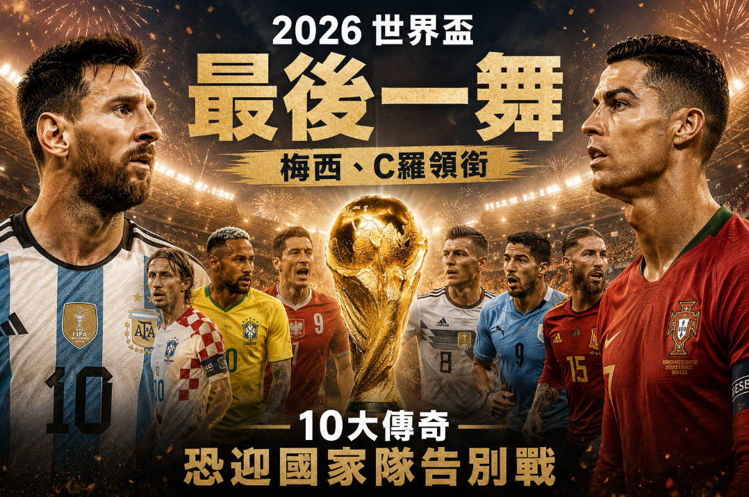 2026世界盃：梅西與C羅神話破曉前夕？13位傳奇球星的諸神黃昏?
