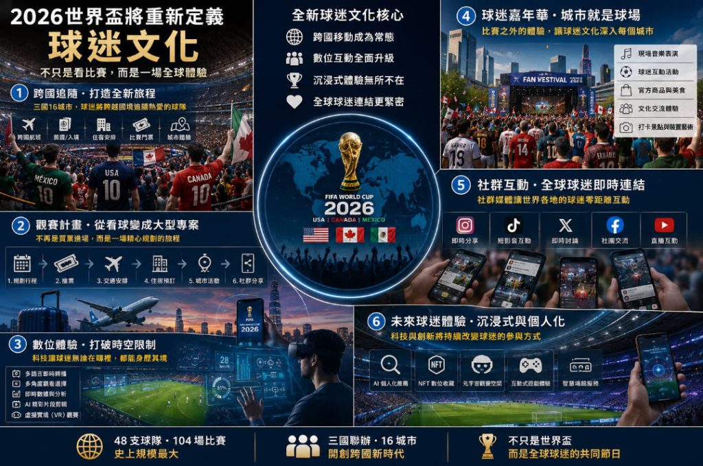 2026世界盃將重新定義「球迷文化」
