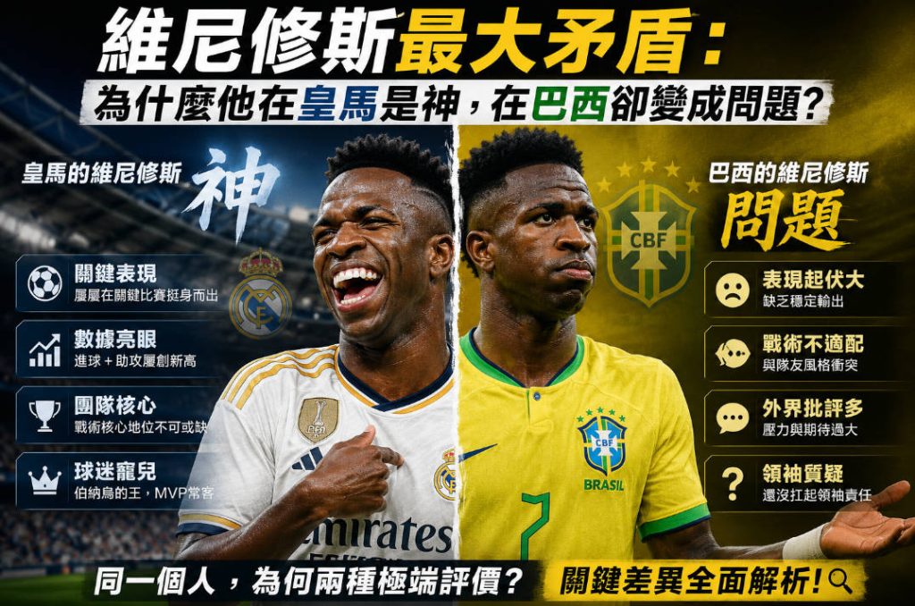 最大矛盾：為什麼他在皇馬是神，在巴西卻變成問題？