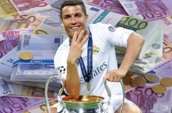 🥇 第1名：C羅（Cristiano Ronaldo）｜總收入：92.8億